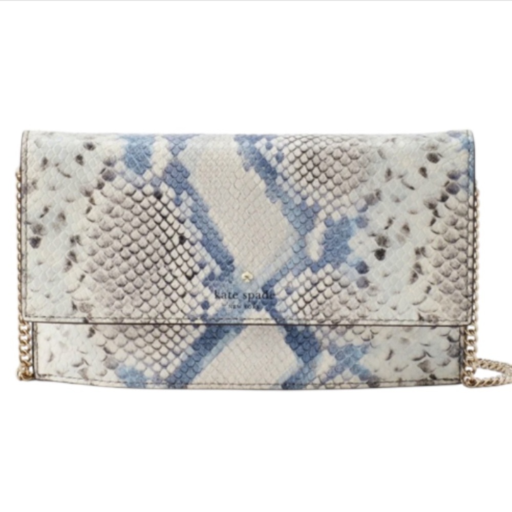Kate Spade Alligator Reptile Snake Clutch / Crossbody